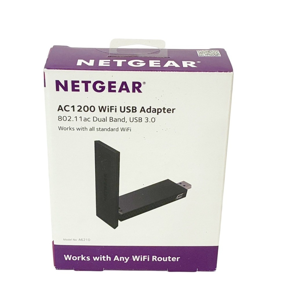 NETGEAR‎ AC1200 USB 3.0 Wi-Fi Adapter - A6210 NEW Electronic